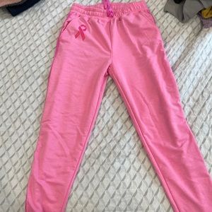 NWOT LuLaRoe breast cancer awareness sweatpants